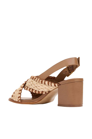 Andre Assous Hazel Raffia & Leather Pump
