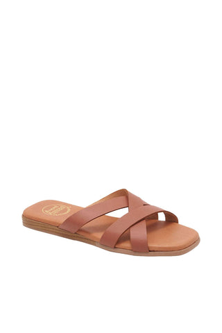 Andre Assous Koral Calf-Skin Leather Slip-On Sandal