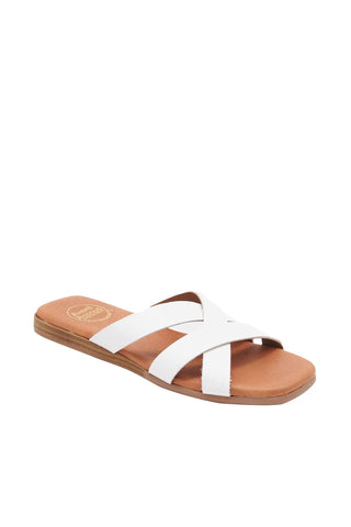 Andre Assous Koral Leather Slip-On Sandal