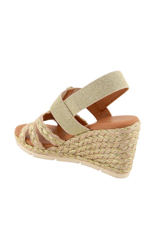 Andre Assous Maria Linen & Raffia Wedge