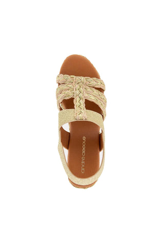 Andre Assous Maria Linen & Raffia Wedge