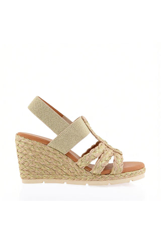 Andre Assous Maria Linen & Raffia Wedge