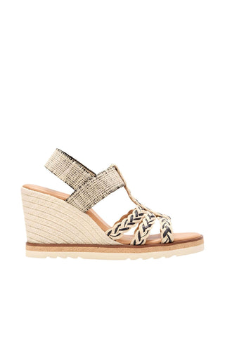 Andre Assous Maria Linen & Raffia Wedge