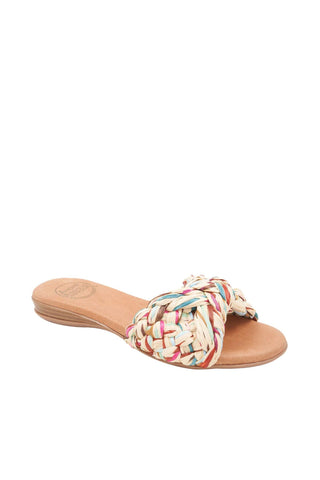Andre Assous Nahala Women’s Knotted Raffia Slip-On Sandal