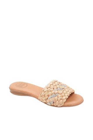 Andre Assous Nahala Women’s Woven Raffia Slip-On Sandal