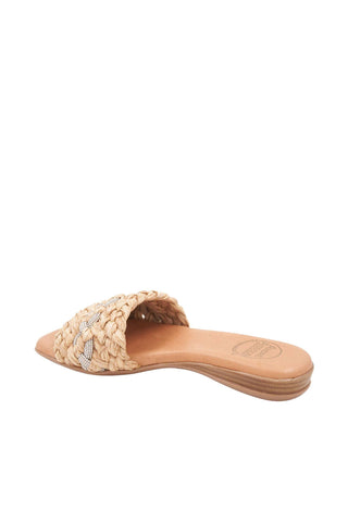 Andre Assous Nahala Women’s Woven Raffia Slip-On Sandal