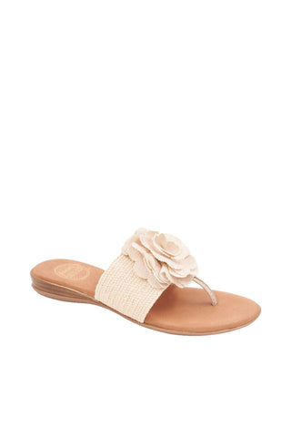 Andre Assous Nara Raffia Slip-On Sandal
