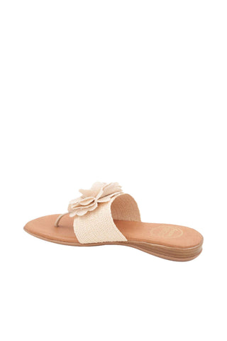 Andre Assous Nara Raffia Slip-On Sandal