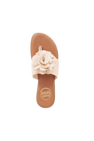 Andre Assous Nara Raffia Slip-On Sandal