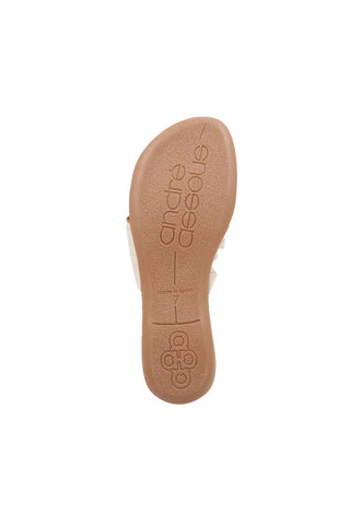 Andre Assous Nara Women’s Shoes Linen Fabric Slip-On Sandal