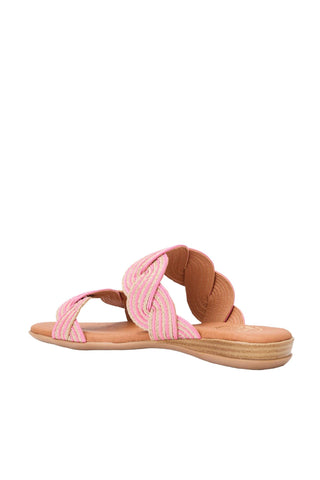 Andre Assous Narice Twist Raffia Slip-On Sandal