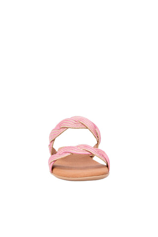 Andre Assous Narice Twist Raffia Slip-On Sandal