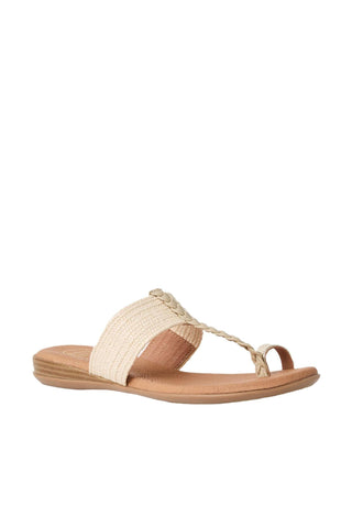 Andre Assous Neo Raffia & Leather Sandal
