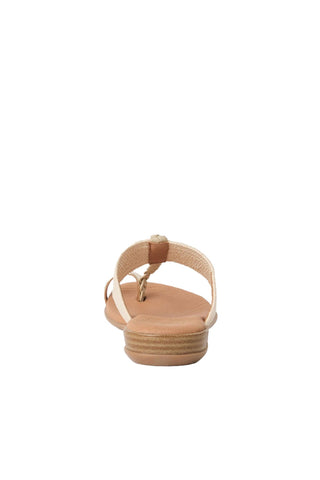 Andre Assous Neo Raffia & Leather Sandal
