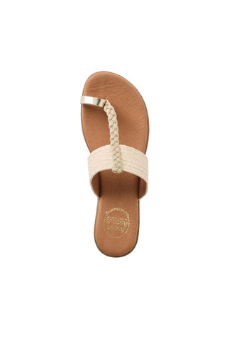 Andre Assous Neo Raffia & Leather Sandal