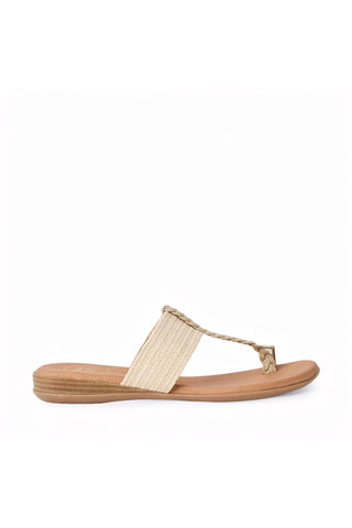 Andre Assous Neo Raffia & Leather Sandal