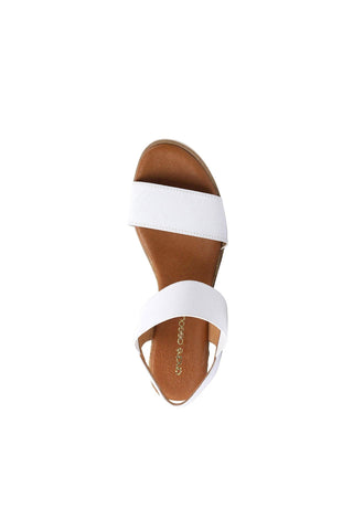 Andre Assous Neveah Women’s Shoes Calf-Skin Leather & Elastic Strap Wedge (AA1012)