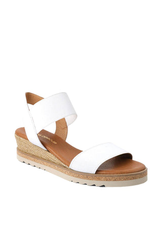 Andre Assous Neveah Women’s Shoes Calf-Skin Leather & Elastic Strap Wedge (AA1012)
