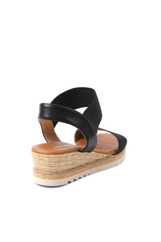 Andre Assous Neveah Women’s Shoes Leather & Elastic Strap Wedge (AA1012)