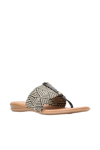 Andre Assous Nice Stretch Raffia Sandal