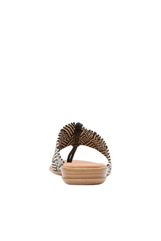 Andre Assous Nice Stretch Raffia Sandal