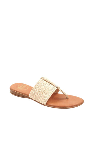 Andre Assous Nice Women’s Shoes Raffia Slip-On Sandal (AA1020)