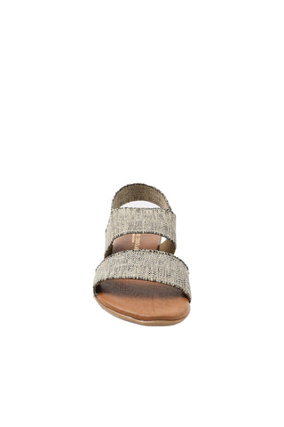Andre Assous Nigella Linen Fabric Slip-On Sandal