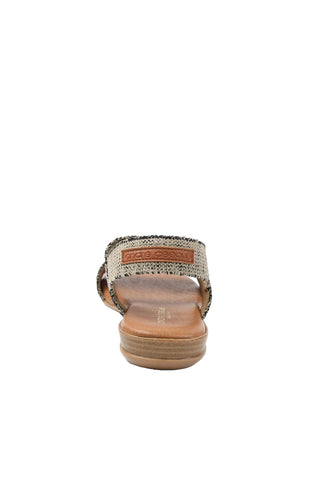 Andre Assous Nigella Linen Fabric Slip-On Sandal