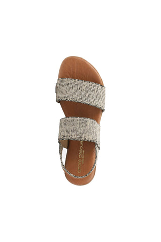 Andre Assous Nigella Linen Fabric Slip-On Sandal
