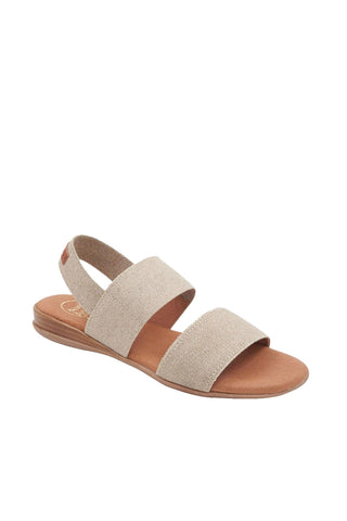 Andre Assous Nigella Linen Fabric Slip-On Sandal