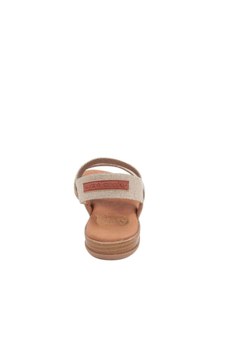 Andre Assous Nigella Linen Fabric Slip-On Sandal