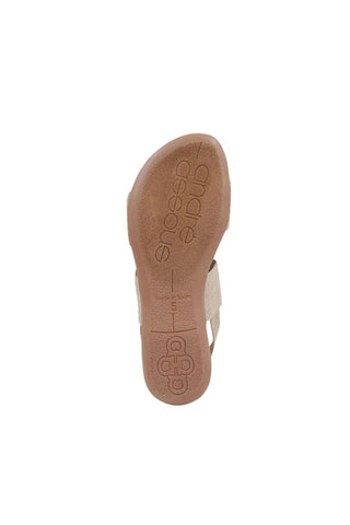 Andre Assous Nigella Linen Fabric Slip-On Sandal