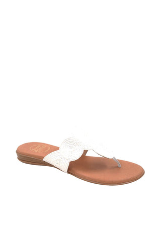 Andre Assous Nikky Women’s Shoes Raffia Slip-On Sandal (AA1016)