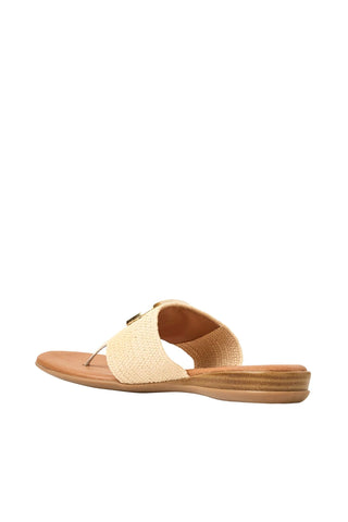 Andre Assous Nixi Women’s Shoes Raffia Slip-On Sandal (AA1018)