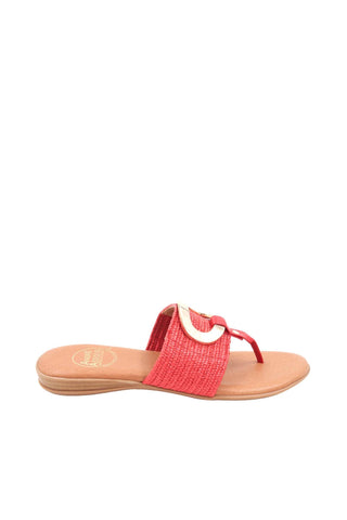 Andre Assous Nixi Women’s Shoes Raffia Slip-On Sandal (AA1018)