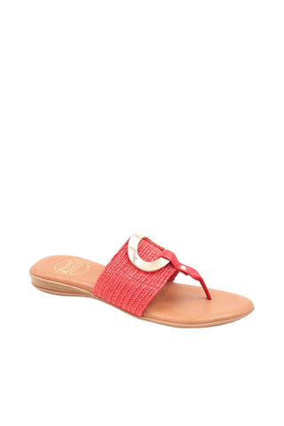 Andre Assous Nixi Women’s Shoes Raffia Slip-On Sandal (AA1018)