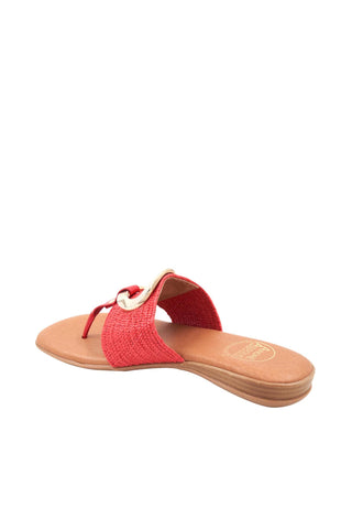 Andre Assous Nixi Women’s Shoes Raffia Slip-On Sandal (AA1018)