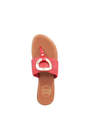 Andre Assous Nixi Women’s Shoes Raffia Slip-On Sandal (AA1018)