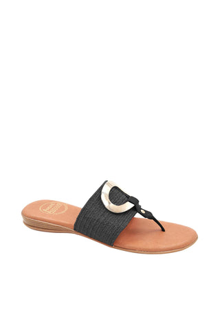 Andre Assous Nixi Women’s Shoes Raffia Slip-On Sandal (AA1018)