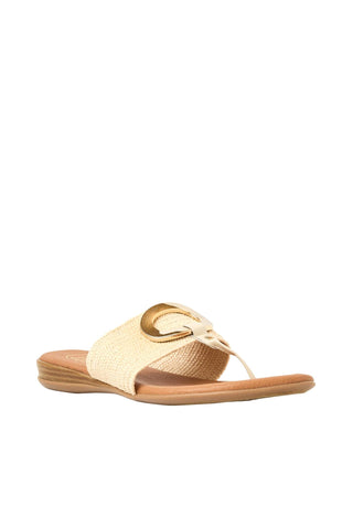 Andre Assous Nixi Women’s Shoes Raffia Slip-On Sandal (AA1018)