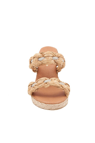 Andre Assous Nolita Crystal Braided Raffia Slip-On Wedge