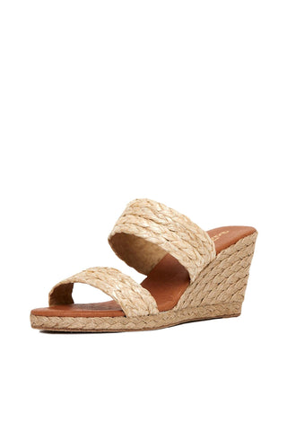 Andre Assous Nolita Raffia Slip-On Wedge