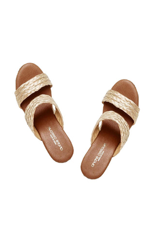 Andre Assous Nolita Raffia Slip-On Wedge