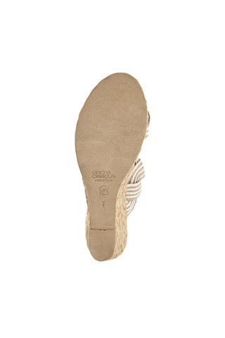 Andre Assous Nolita Twist Raffia & Leather Wedge