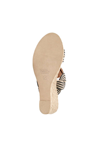 Andre Assous Nolita Twist Raffia & Leather Wedge