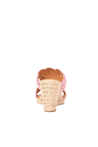 Andre Assous Nolita Twist Raffia & Leather Wedge
