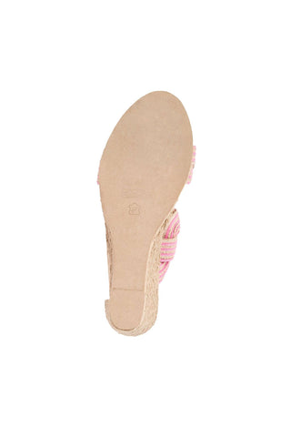 Andre Assous Nolita Twist Raffia & Leather Wedge