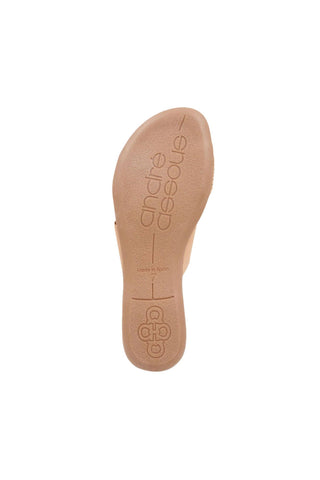 Andre Assous Noor Elastic Fabric & Raffia Slip-On Sandal