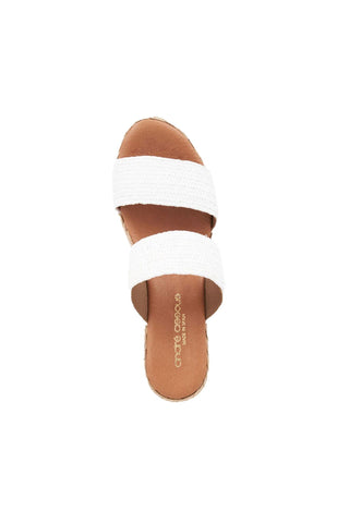 Andre Assous Nori Raffia Slip-On Sandal
