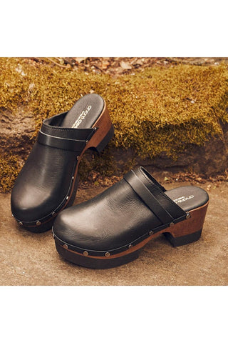 Andre Assous Olivia Calf-Skin Leather Slip-On Clog